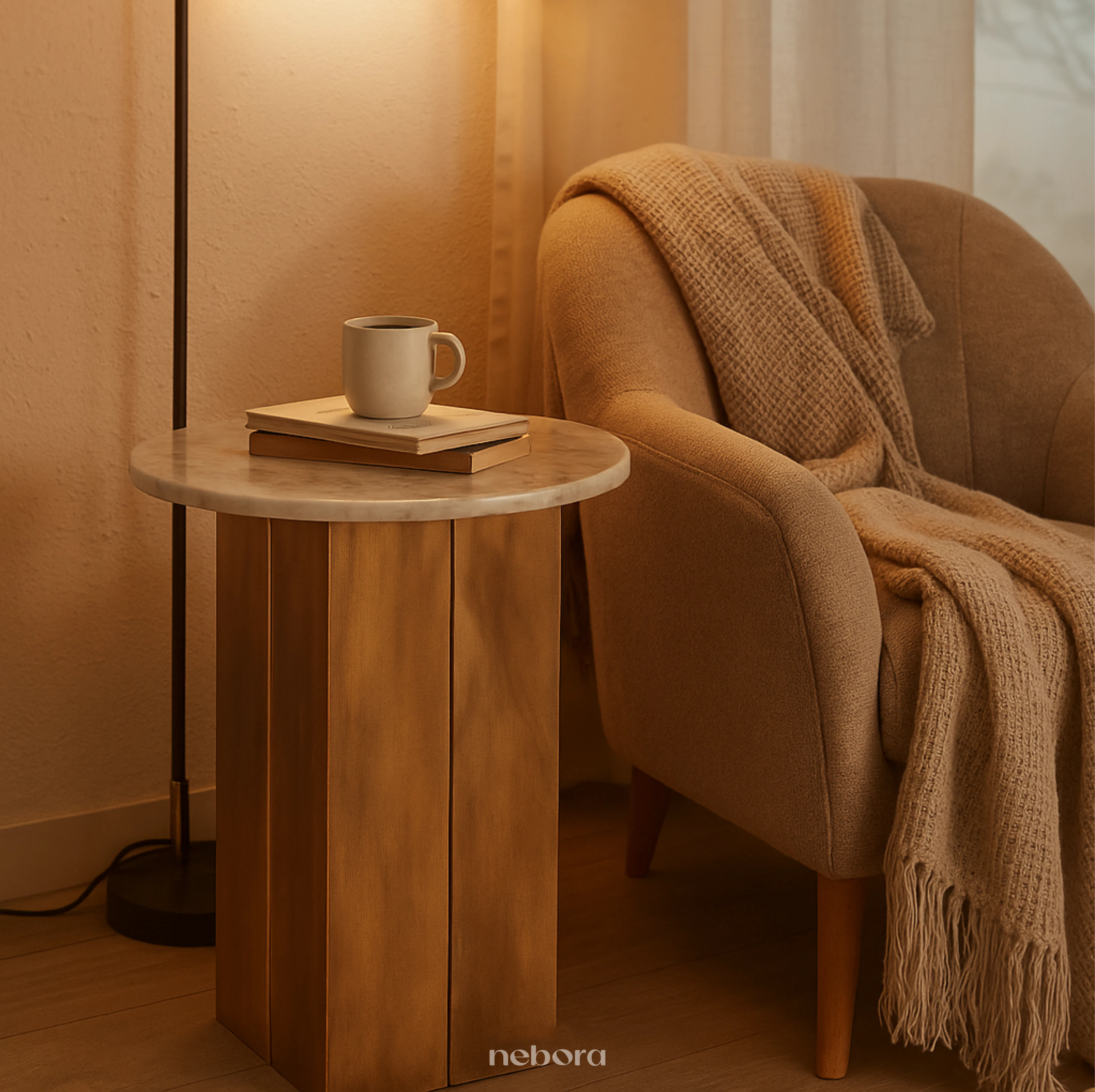 Aurum Marble Side Table