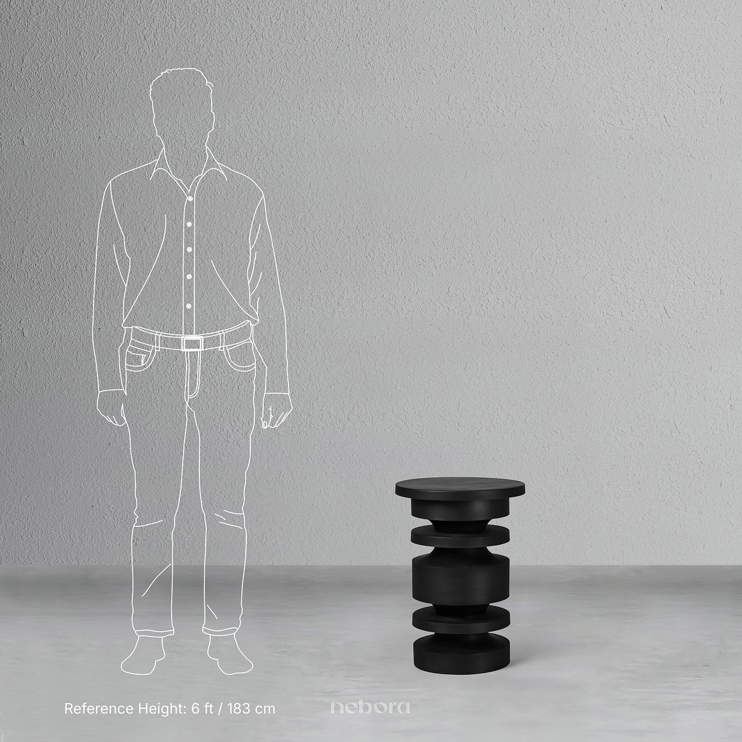 Sculptural Bobbin Table | Side Tables - Nebora