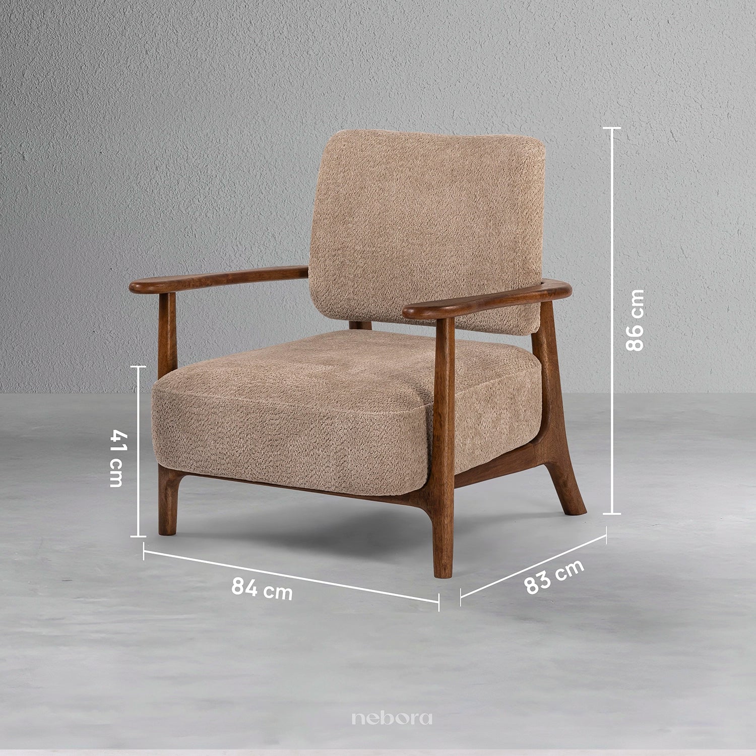 Milan Single Seater Sofa | Sofas - Nebora