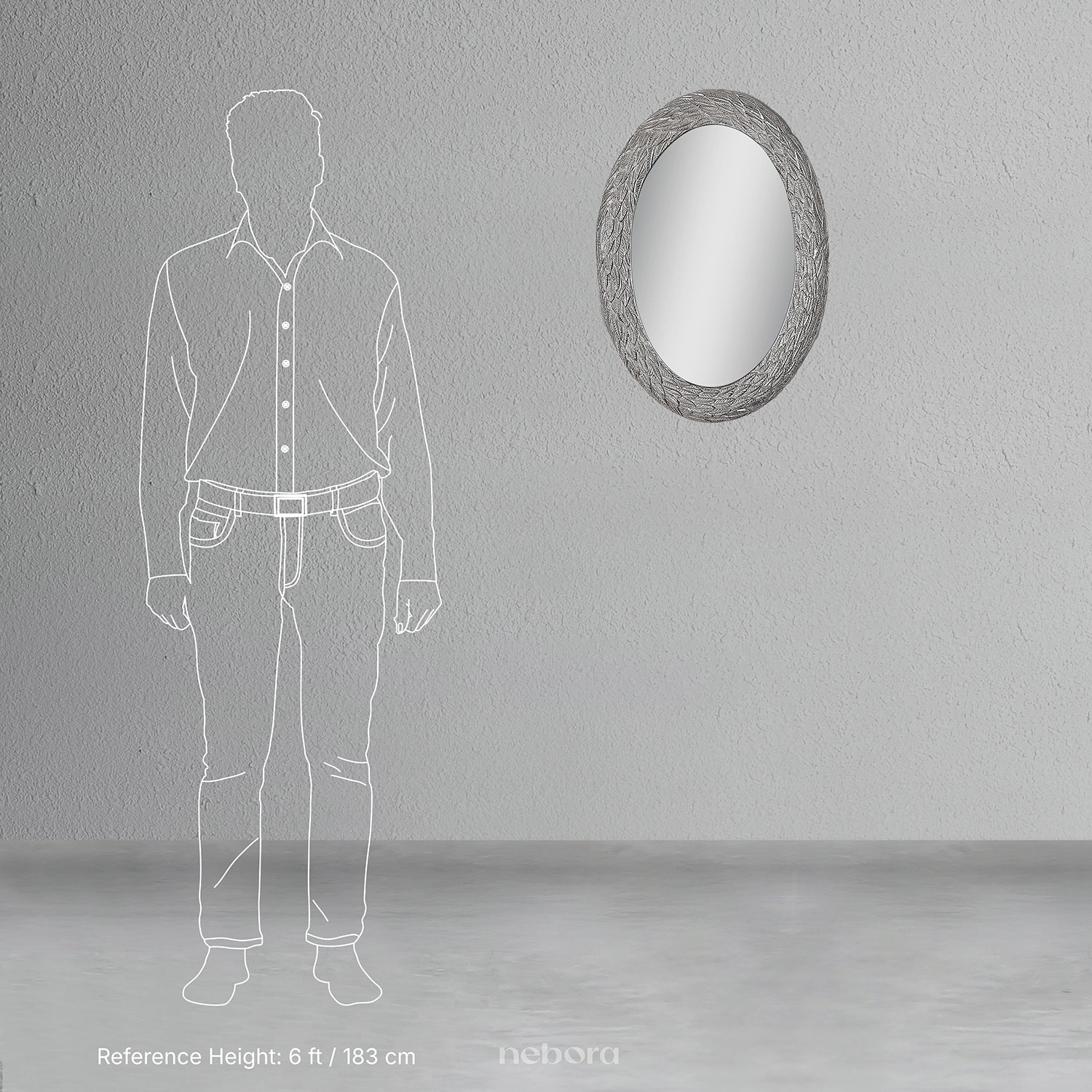 Sterling Oval Mirror | Wall Mirrors - Nebora