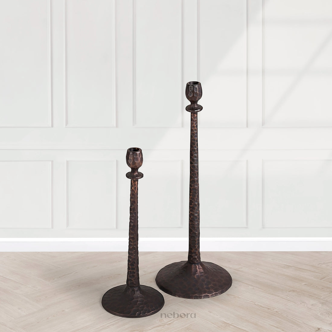 Monarch Candle Holder Set/2 | Lanterns & Candle Holders - Nebora