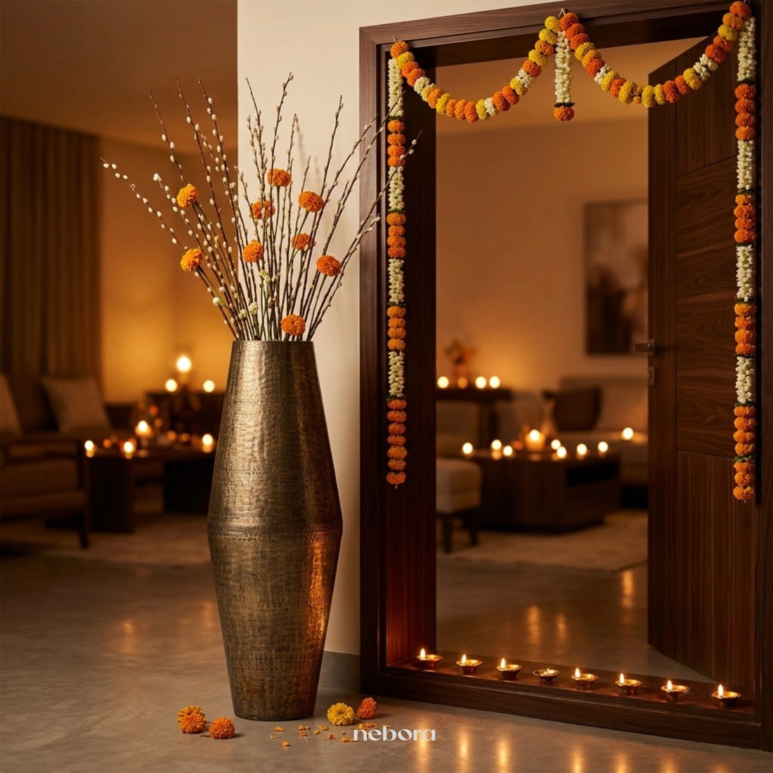 Amphora Floor Vase Large | Vases - Nebora