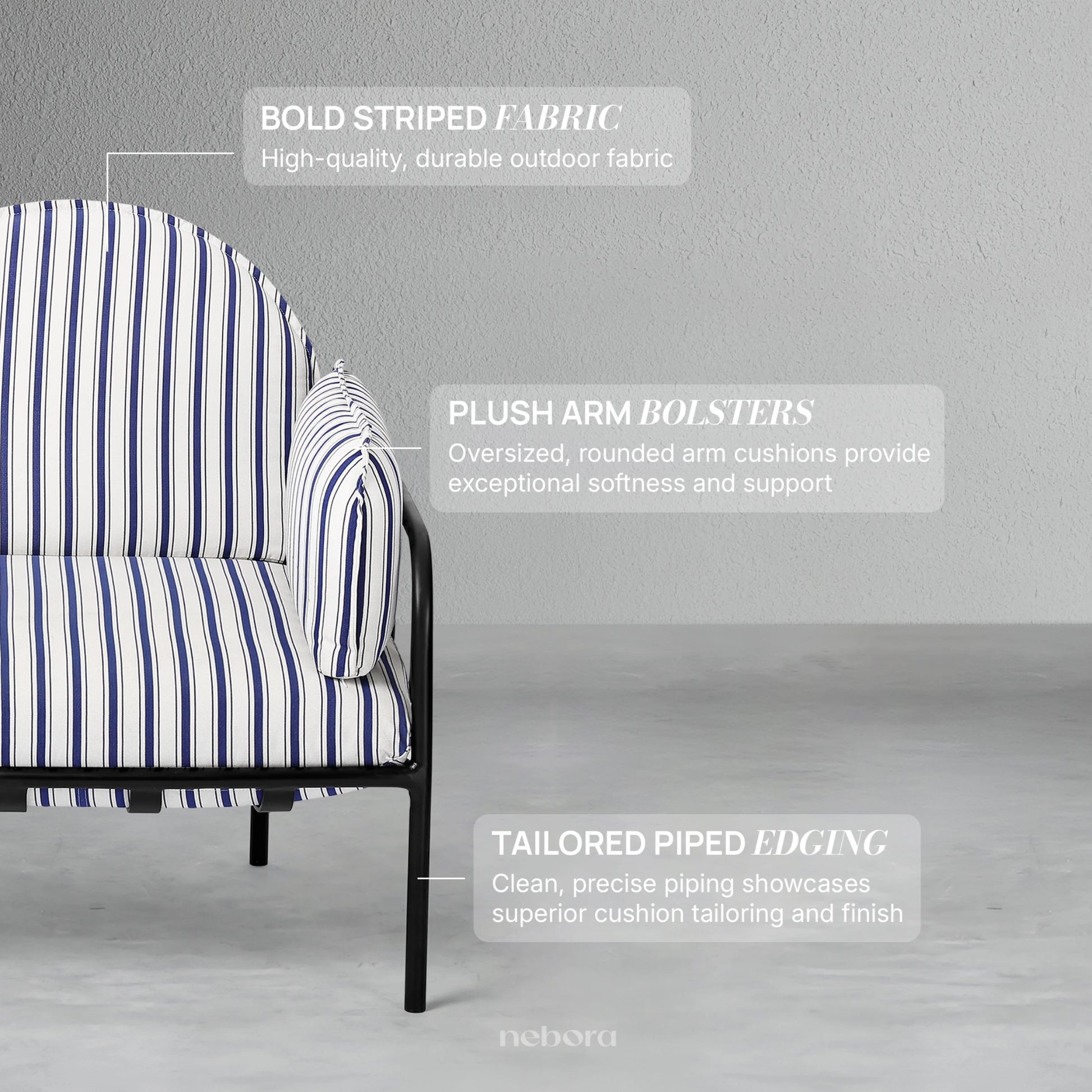 Como Outdoor 2 Seater Sofa | Sofas - Nebora