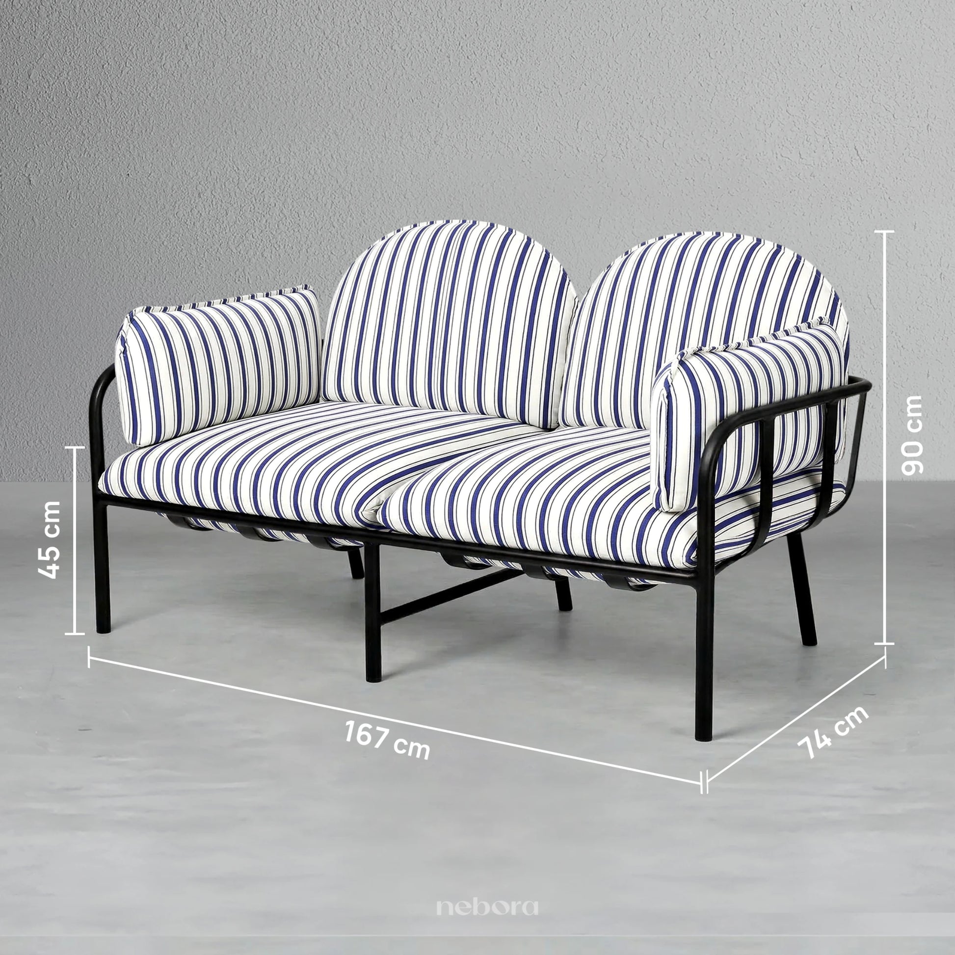 Como Outdoor 2 Seater Sofa | Sofas - Nebora