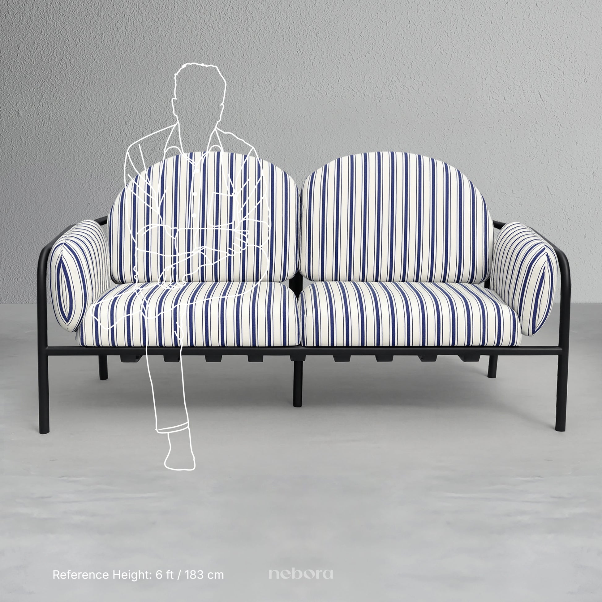 Como Outdoor 2 Seater Sofa | Sofas - Nebora