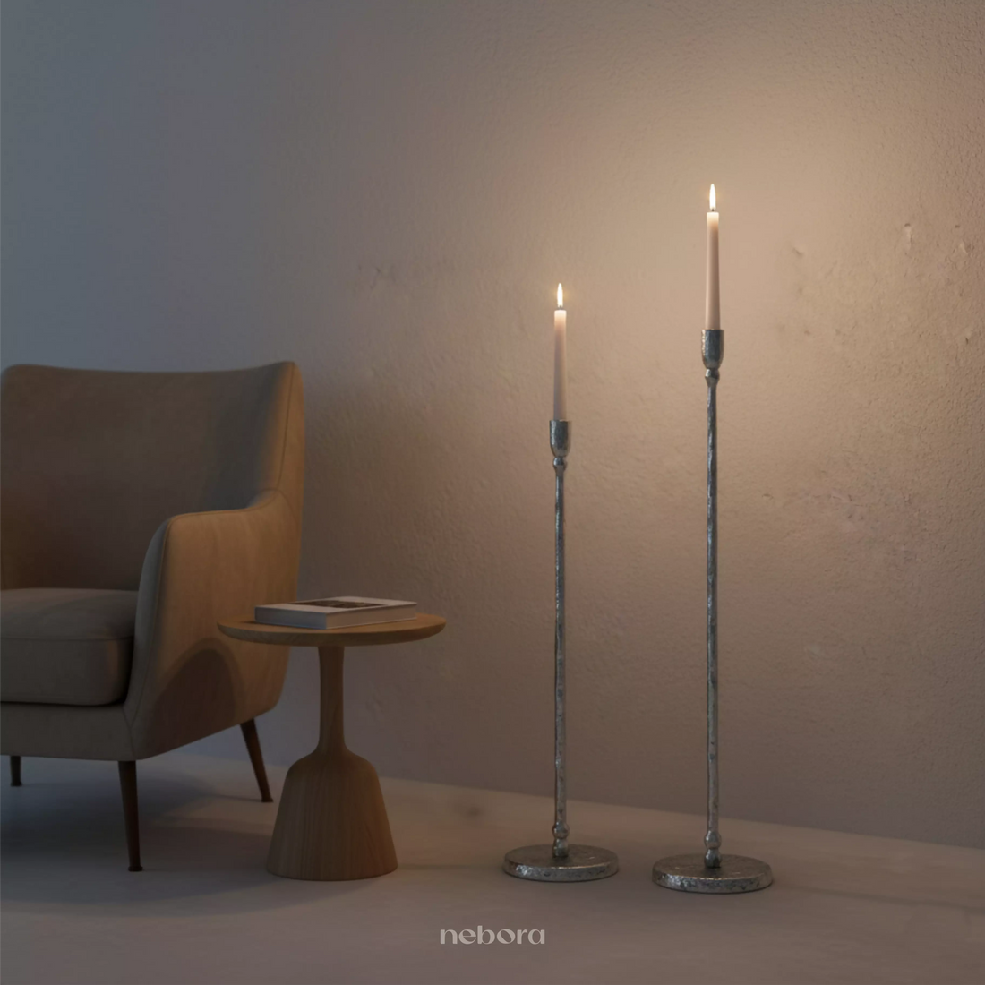 Arbor Candle Holder Set/2 | Lanterns & Candle Holders - Nebora