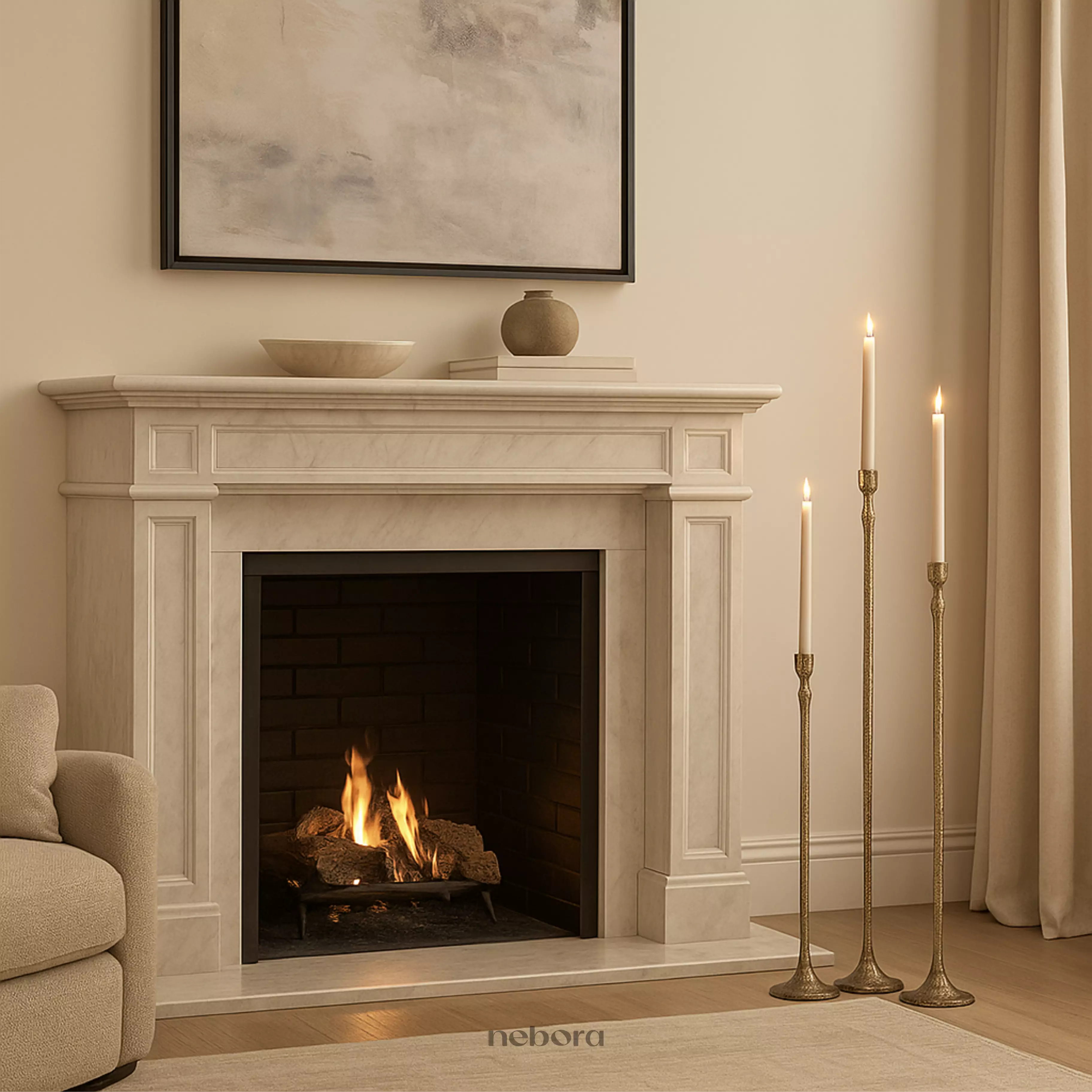 Luminis Candle Stand Set/3 | Lanterns & Candle Holders - Nebora