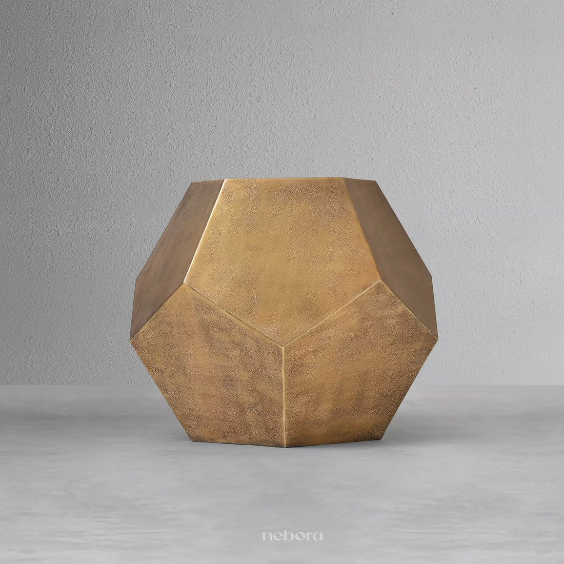 Gilded Hexa Side Table