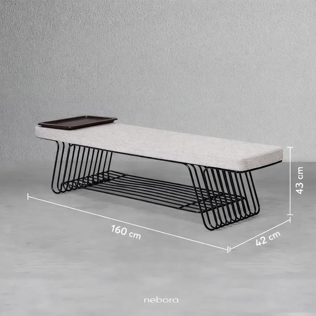 Axis Bench Black | Benches - Nebora