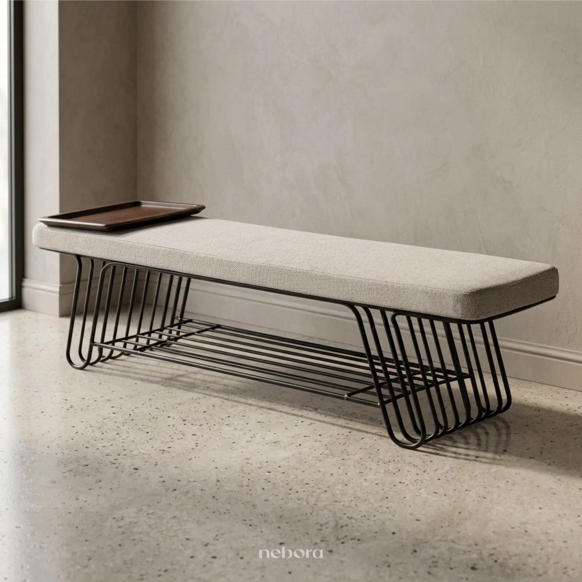 Axis Bench Black | Benches - Nebora