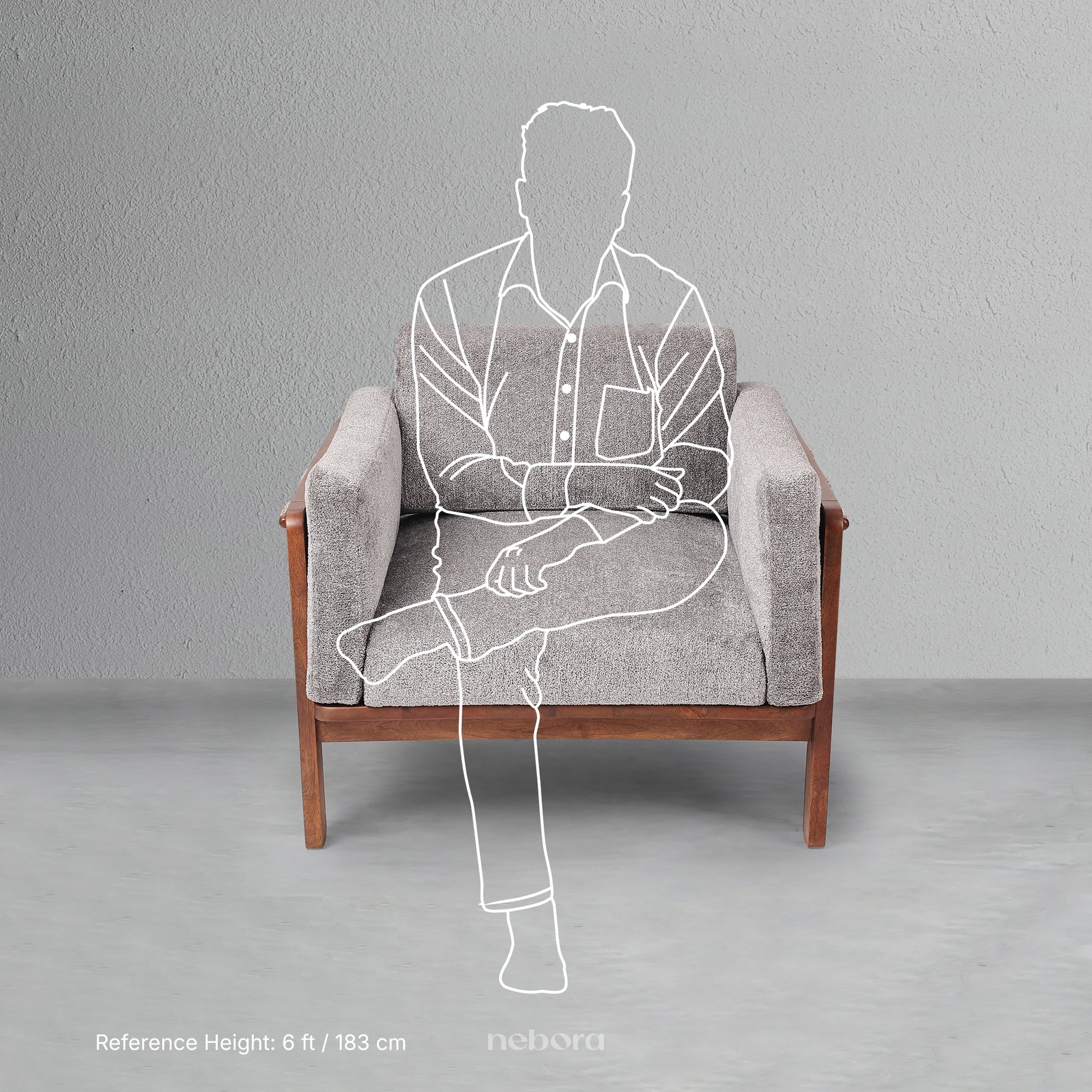 Siena Single Seater Sofa | Sofas - Nebora