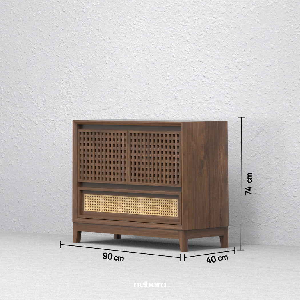 Lattice Small Chest Console | Chest Consoles - Nebora